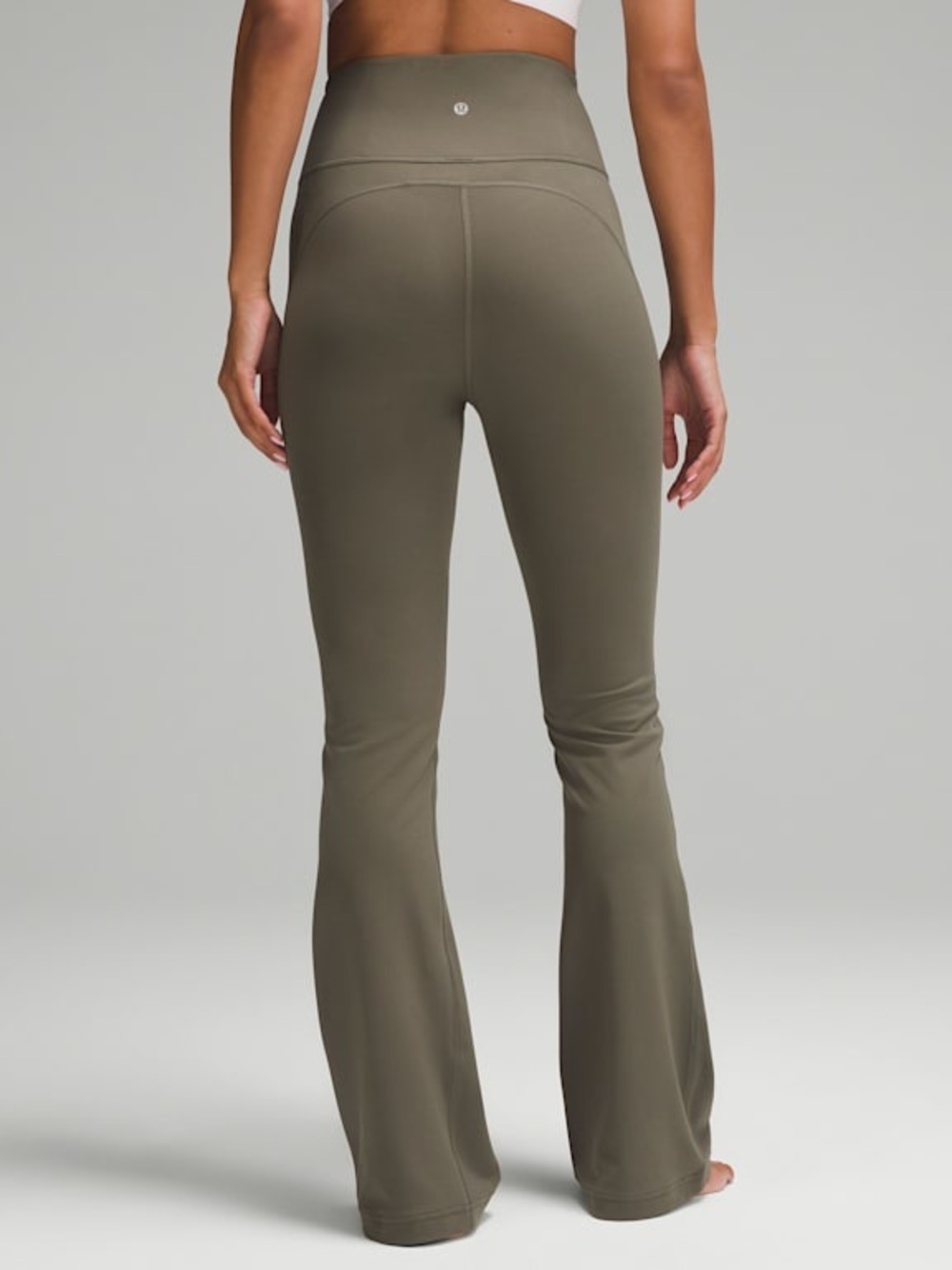 Lululemon Groove Nulu Super-High-Rise Flared Pant 2 Olive Green